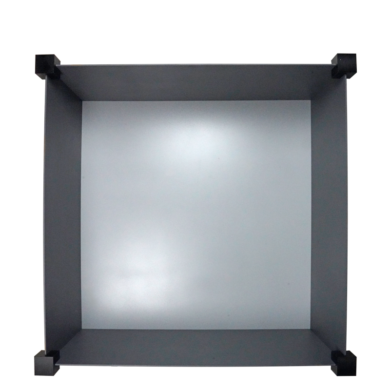 Open Field Cage 100x100cm Grey Walls, top view